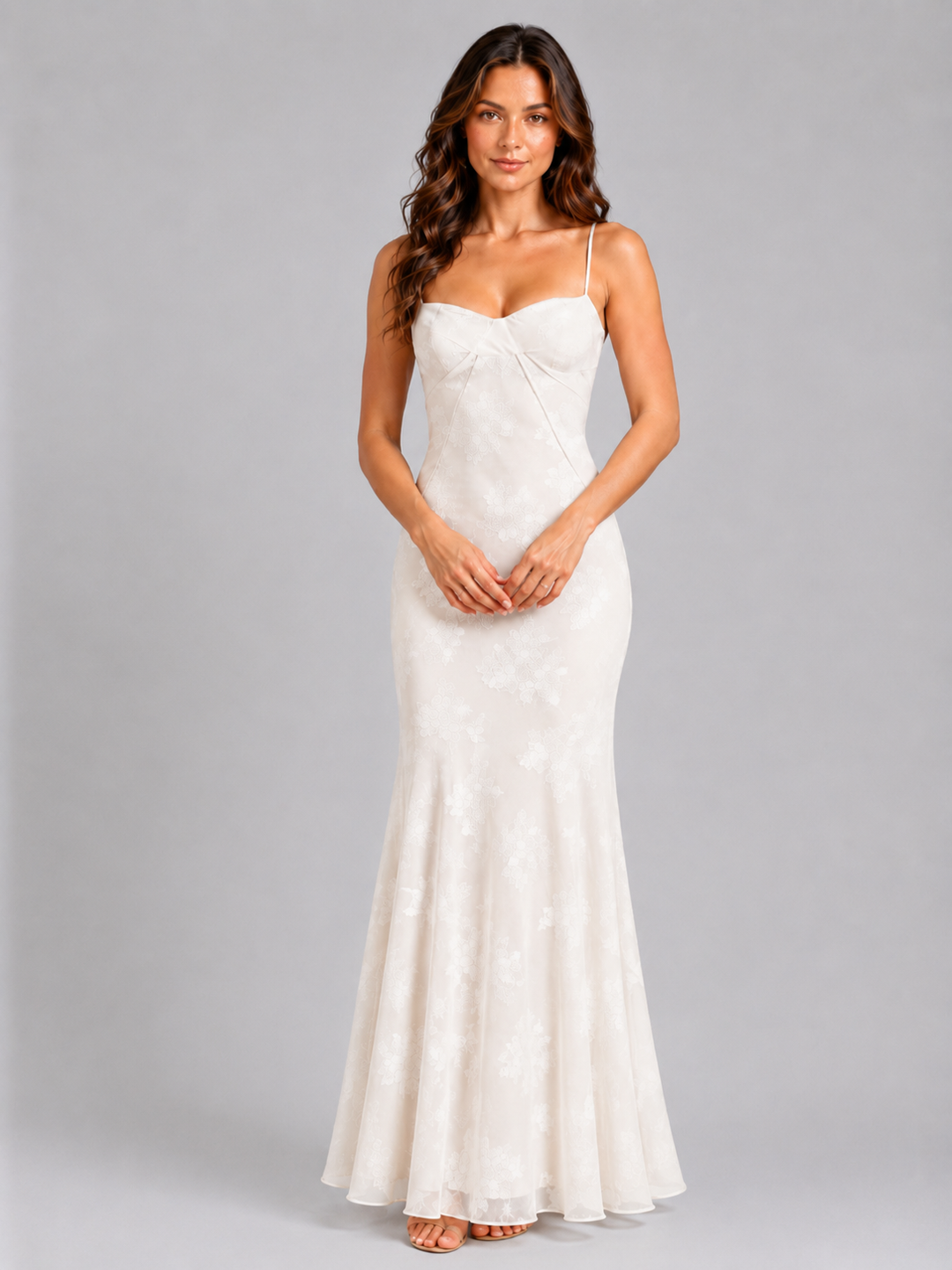 Rosalind | Floral Maxi Dress with Sweetheart Neckline