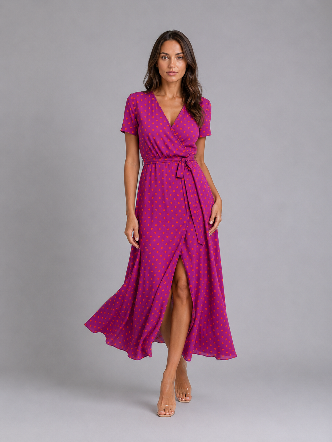 Elodie | Floral Midi Dress with Tie Waist