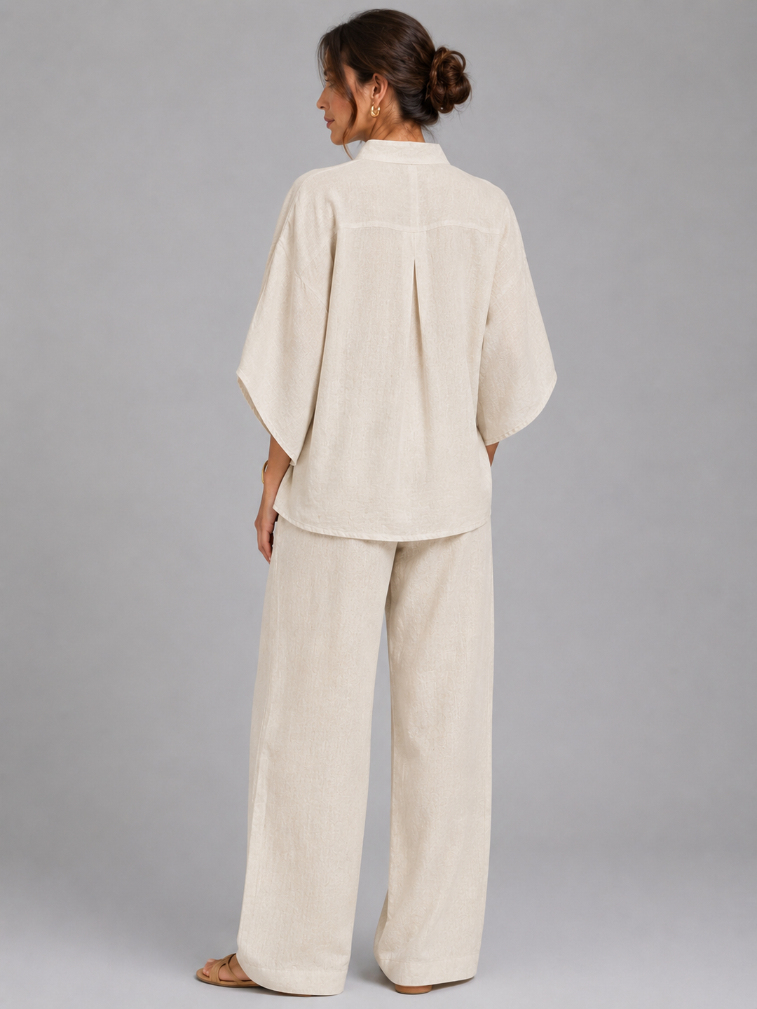 Sixtine | Two-Piece Set with Relaxed Top and Wide-Leg Trouser Fit
