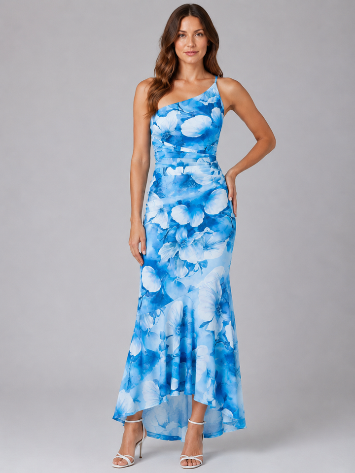 Carmen | Floral Maxi Dress with One Shoulder