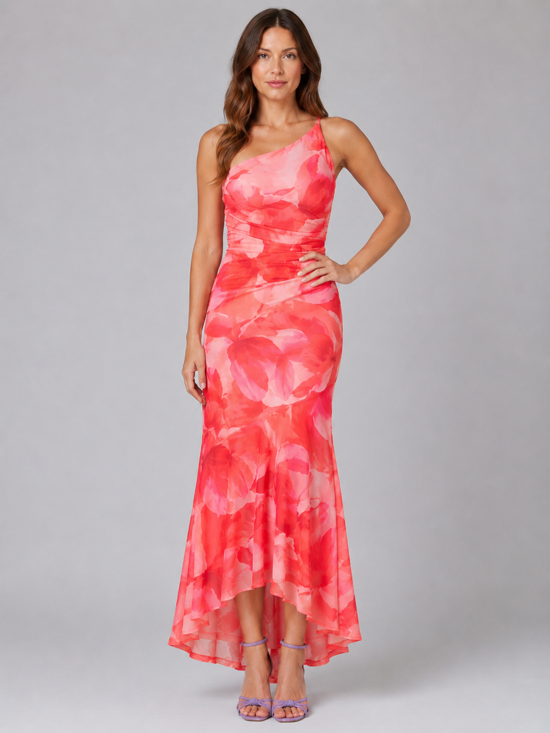 Carmen | Floral Maxi Dress with One Shoulder