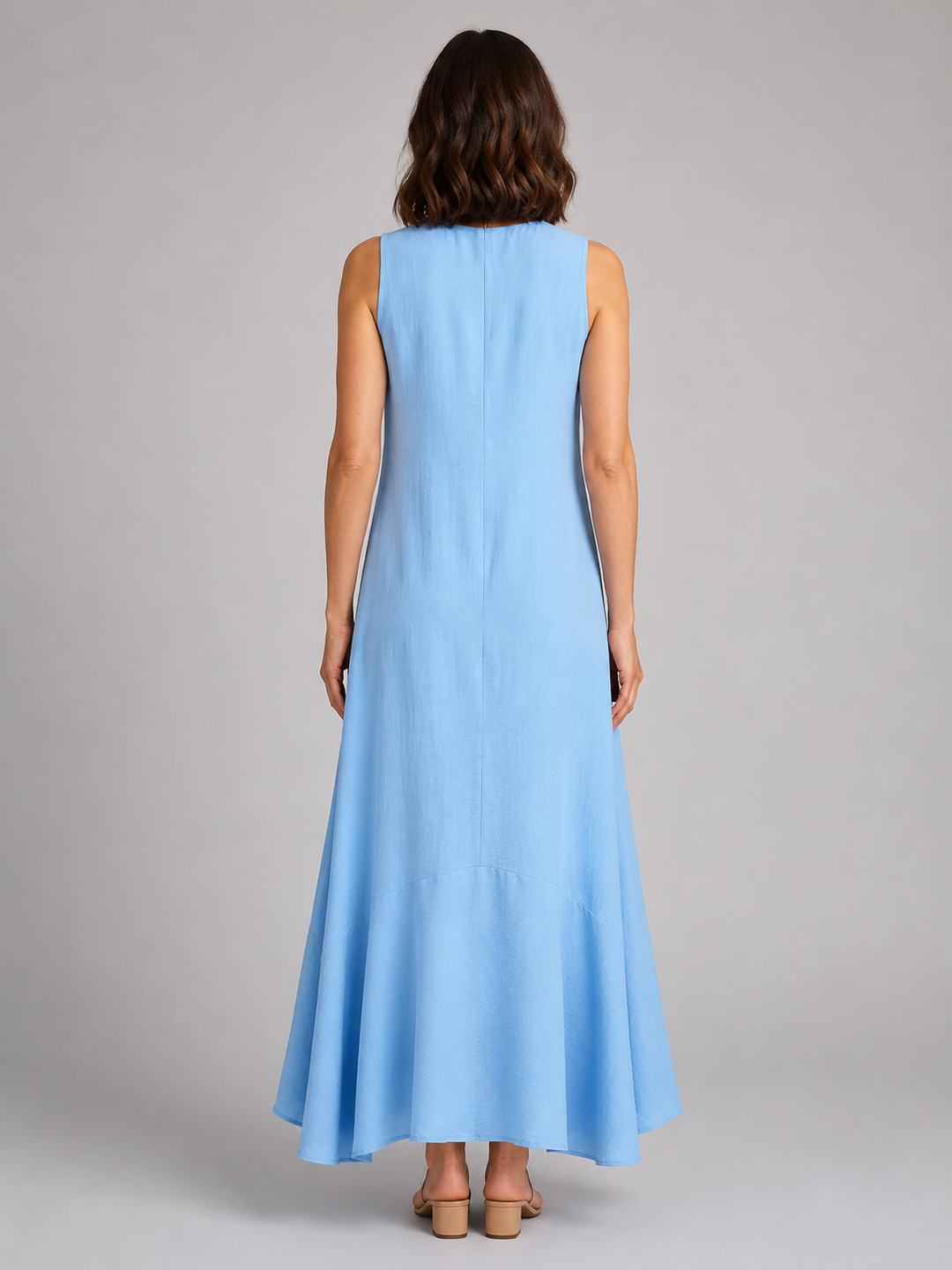 Coralie | Sleeveless Maxi Dress with V-Neck
