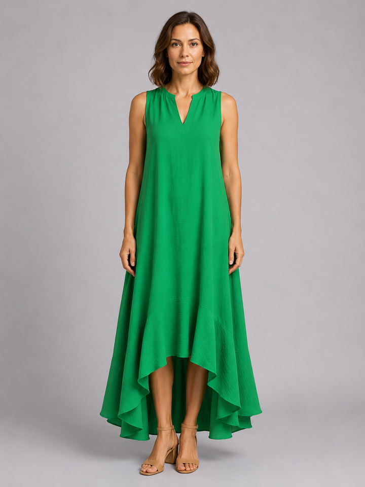 Coralie | Sleeveless Maxi Dress with V-Neck