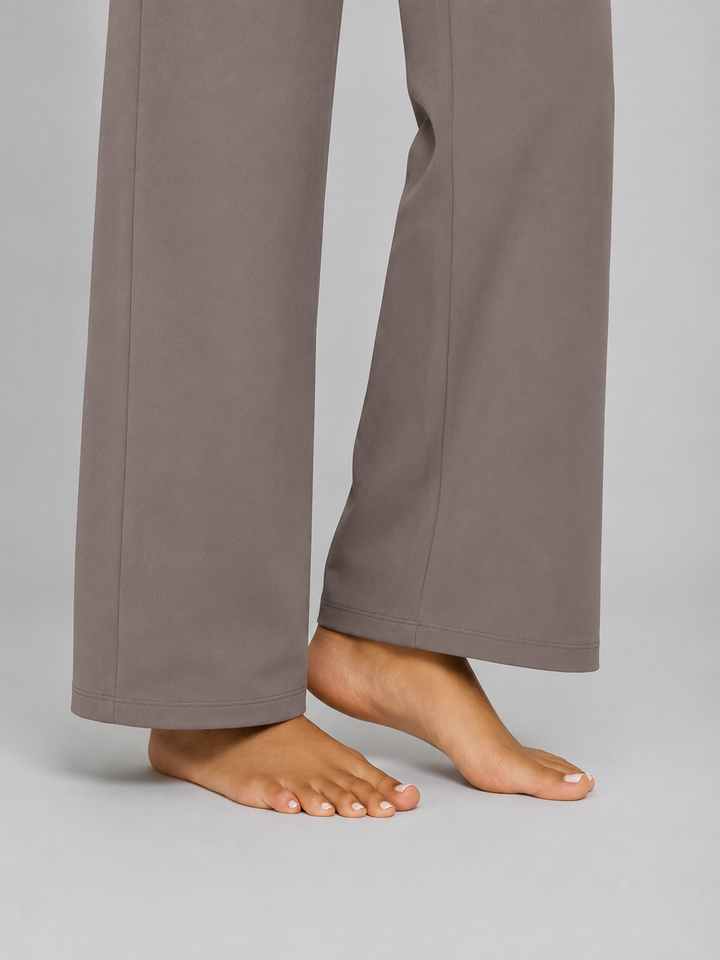 Katarina | Straight Pants with High Elastic Waist