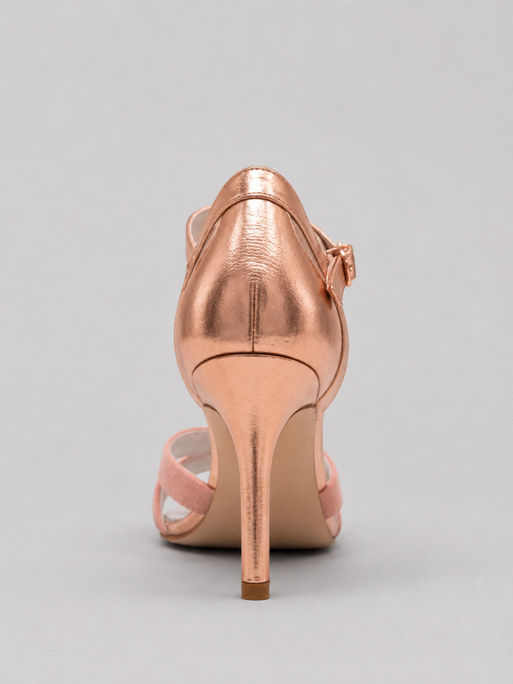 Vanessa | T-Strap Heels with Cushioned Mid Heel