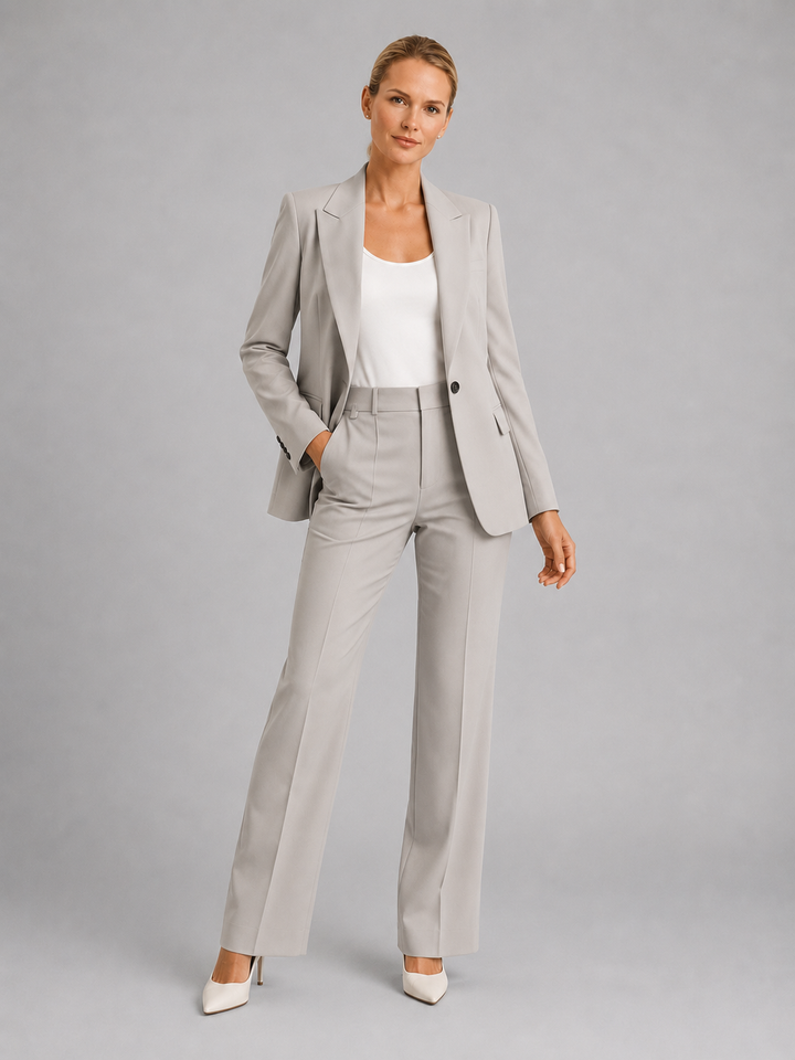 Tiphaine | Tailored Blazer with High-Waist Trouser Fit