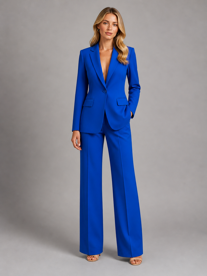 Zaza | Tailored Blazer with Wide Trouser