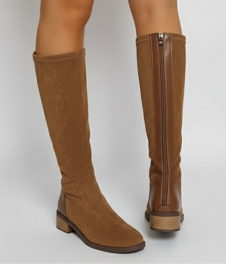 Aveline | Knee-High Boots with Side Zip Closure