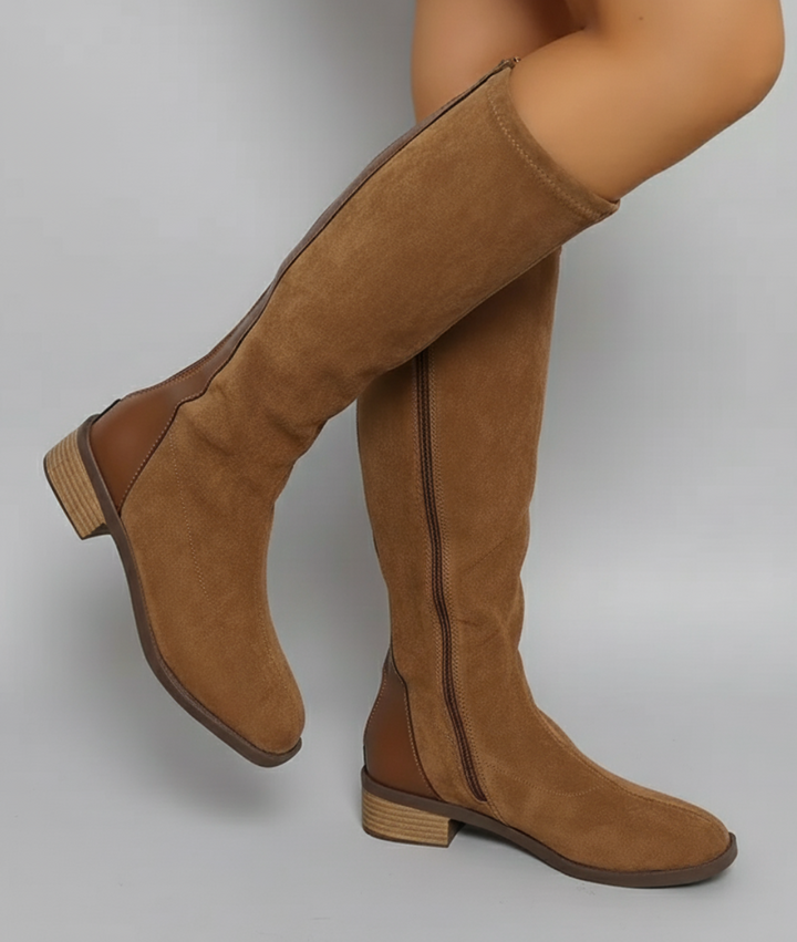 Aveline | Knee-High Boots with Side Zip Closure