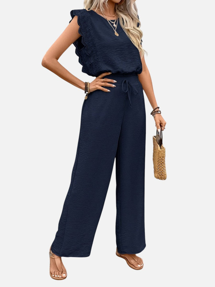 Arabella | Two Piece Outfit Set with Relaxed Top and Wide Leg Pants