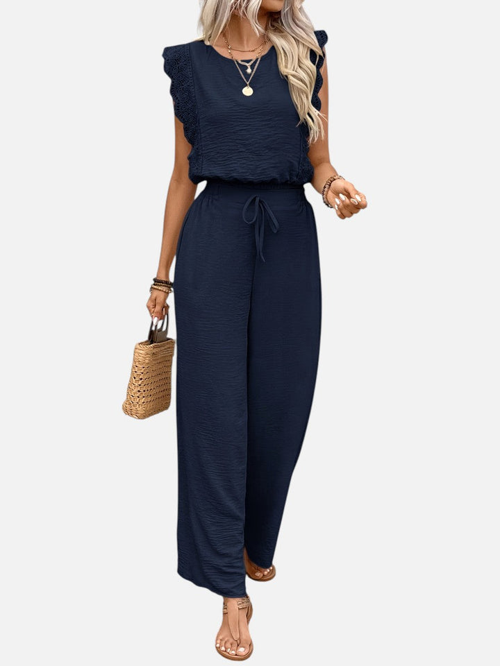 Arabella | Two Piece Outfit Set with Relaxed Top and Wide Leg Pants
