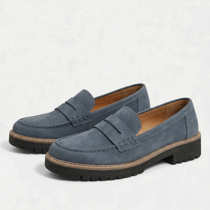 Capucine | Chunky Penny Loafers with Leather Look