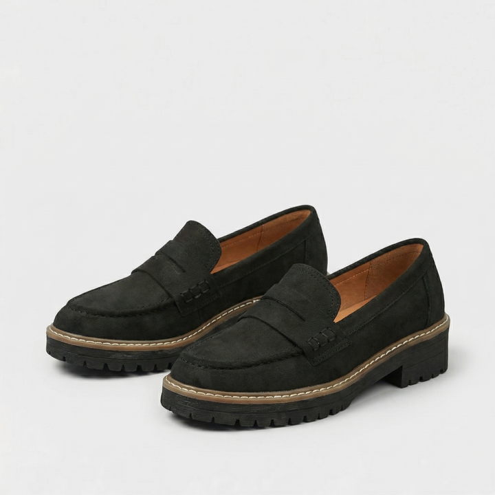 Capucine | Chunky Penny Loafers with Leather Look