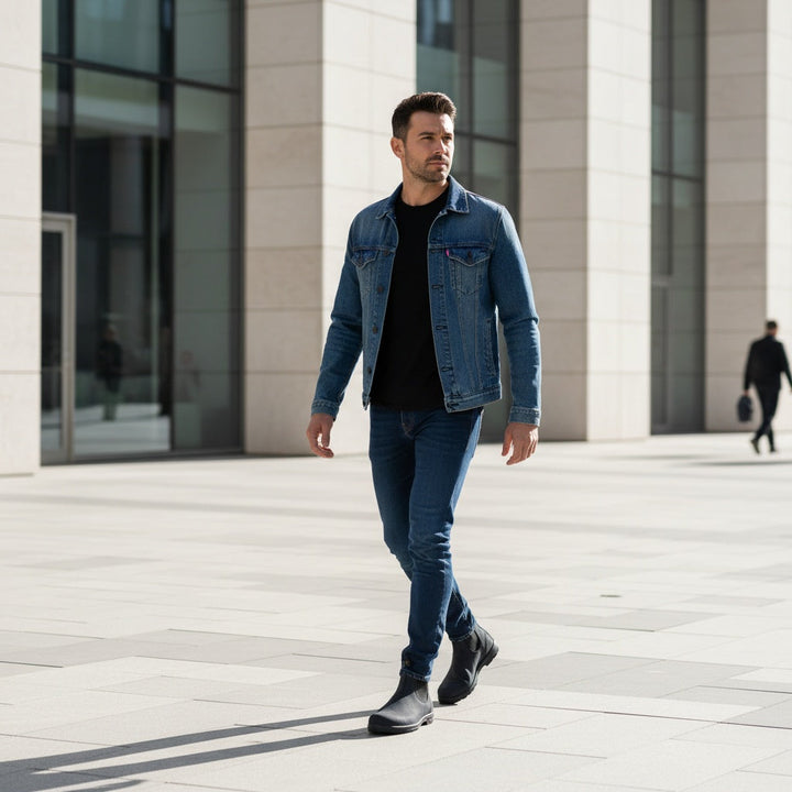 Rhys | Classic Chelsea Boots - Slip - On Ankle Fit