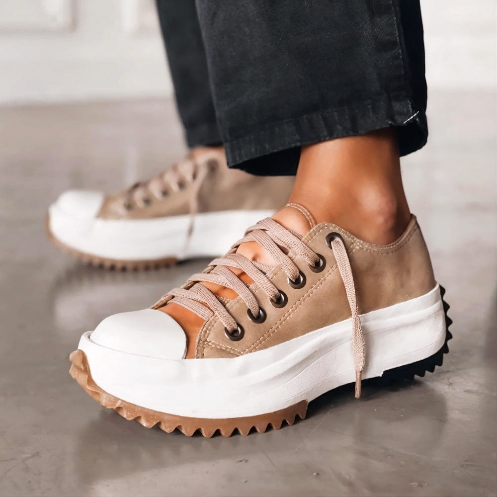 Solene | Platform Trainers with Thick Lug Sole
