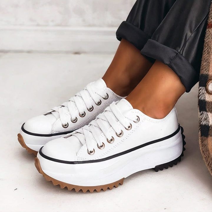 Solene | Platform Trainers with Thick Lug Sole