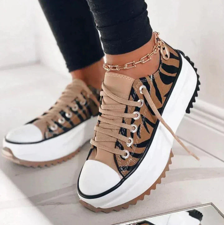 Solene | Platform Trainers with Thick Lug Sole