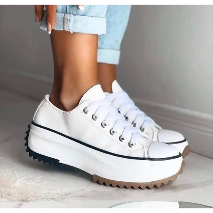 Solene | Platform Trainers with Thick Lug Sole