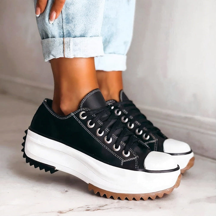 Solene | Platform Trainers with Thick Lug Sole